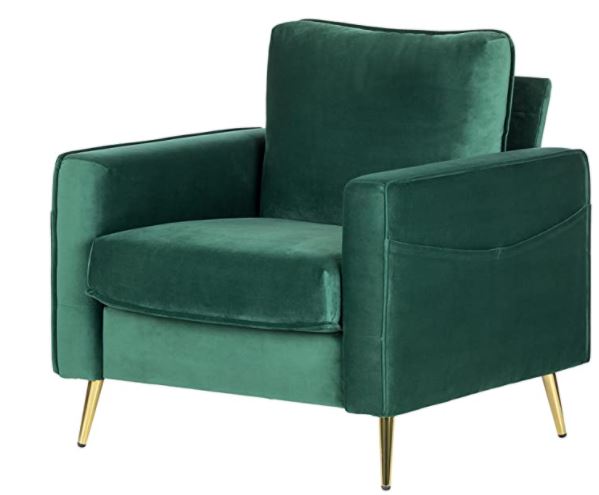 vintage couch: South Shore Sofa, Dark Green