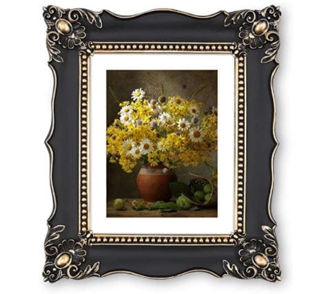 Vintage frame: vintage frames for picture artwork in black & gold