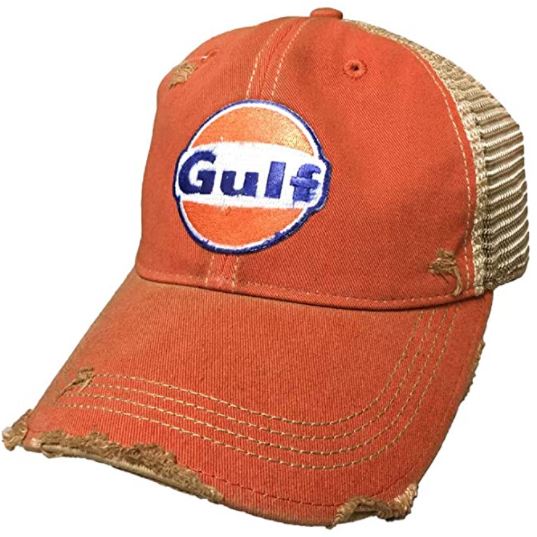 vintage hats: Gulf Distressed Vintage Adjustable Snapback Hat
