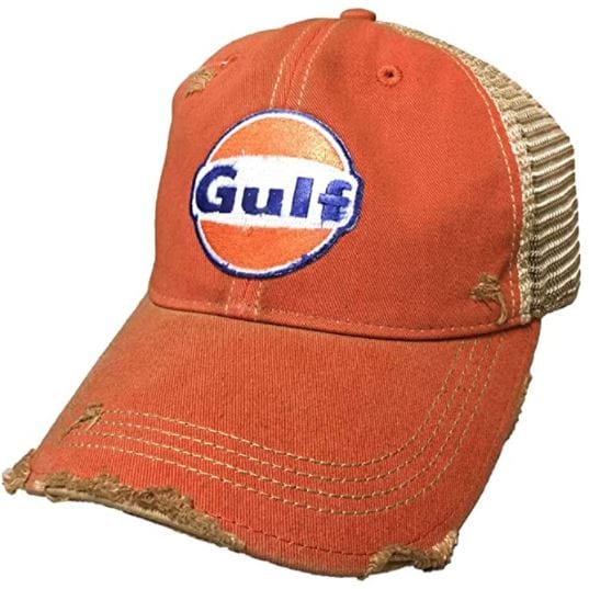 Vintage hats: gulf distressed vintage adjustable snapback hat