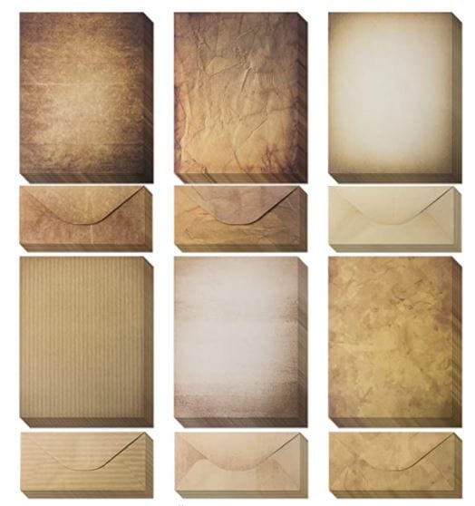 Vintage paper: sheets of antique looking papers