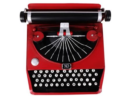 Vintage typewriter: we r memory keepers typewriter typecast-pink